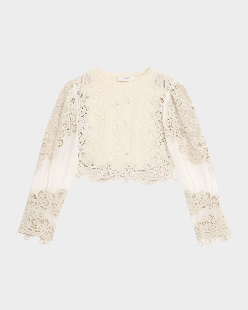 Vania Lace Combo Sweat